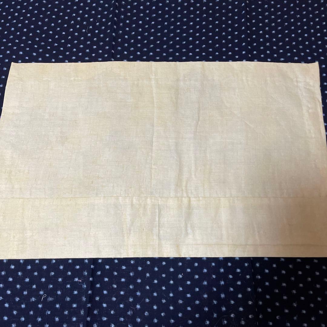 古布　江戸期　刺繍綸子布　敷物　掛け物　11