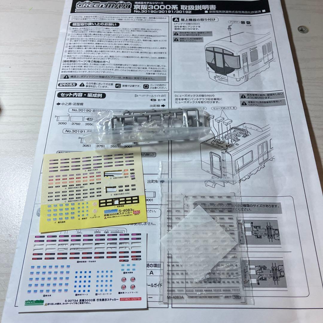 グリーンマックス　京阪3000 快速特急洛楽　ジャンク品
