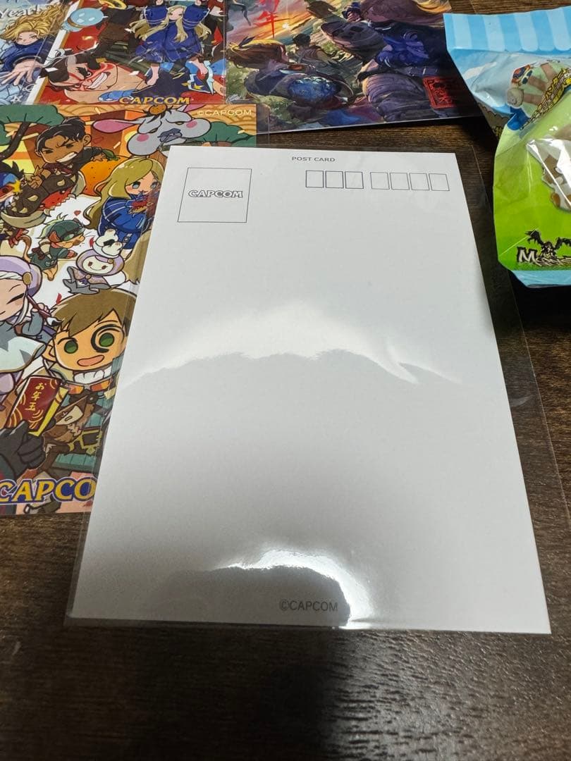 カプコン モンハン フィギュア ポストカード モンスターハンター 指人形 セット