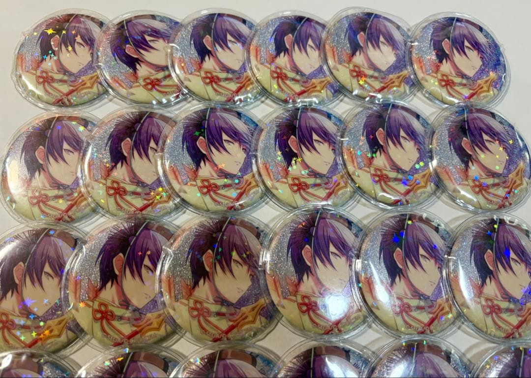 プロセカ 青柳冬弥 グリッター缶バッジ グリ缶