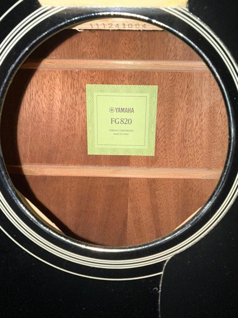 YAMAHA FG820 ブラックアコースティックギター