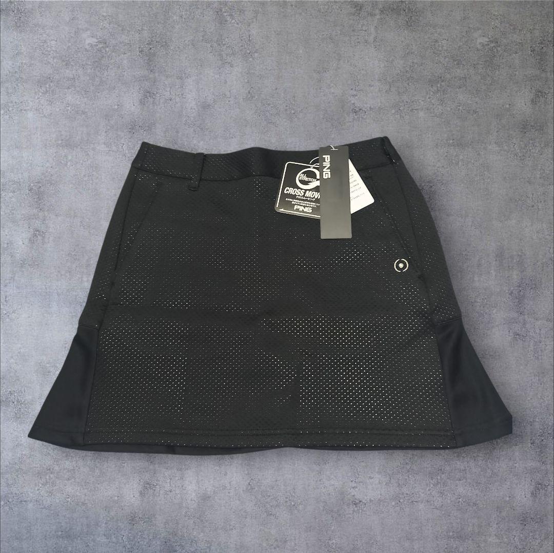 【新品】ピンゴルフ ハイネック長袖シャツ ダンボールスカート セットアップ S