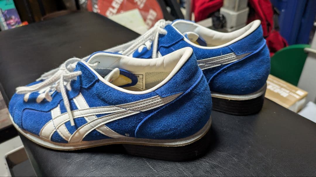 アシックス ウエイトリフティングシューズ 青/白25cm