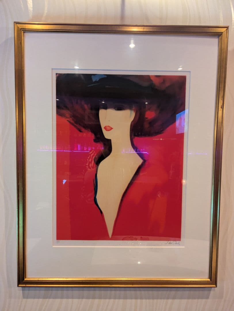 ジャヌス・ド・ローラ Ida Dady 女性の肖像画 赤と黒