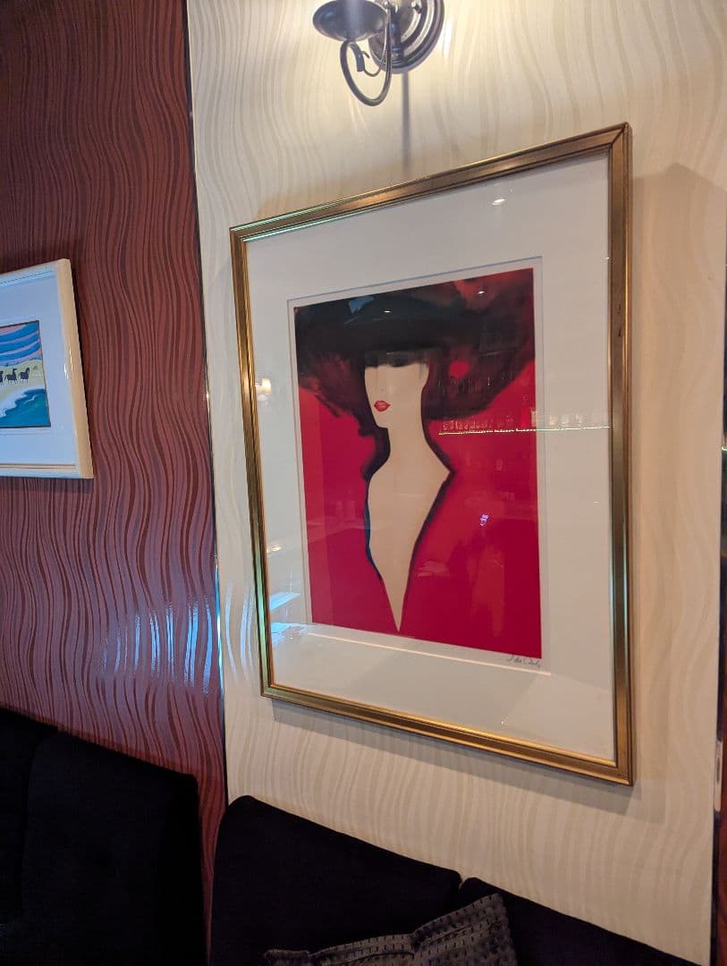 ジャヌス・ド・ローラ Ida Dady 女性の肖像画 赤と黒