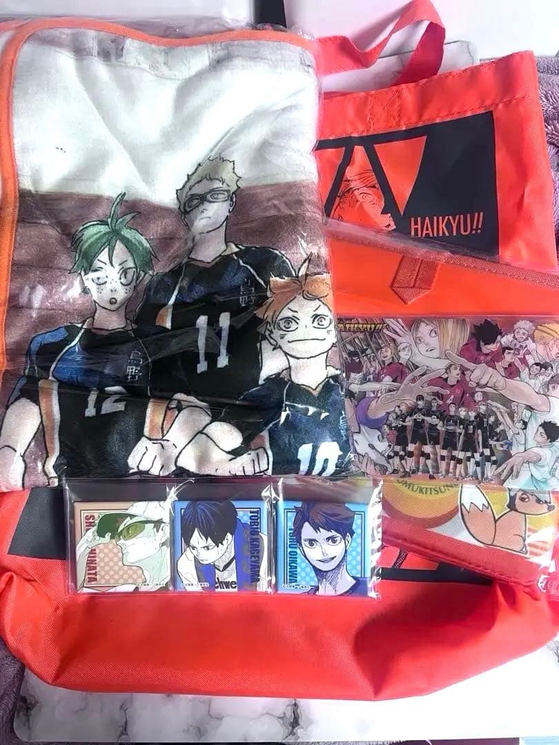 【新品・未使用】ハイキュー！！原作バラエティバッグ　2021 ブランケット　他
