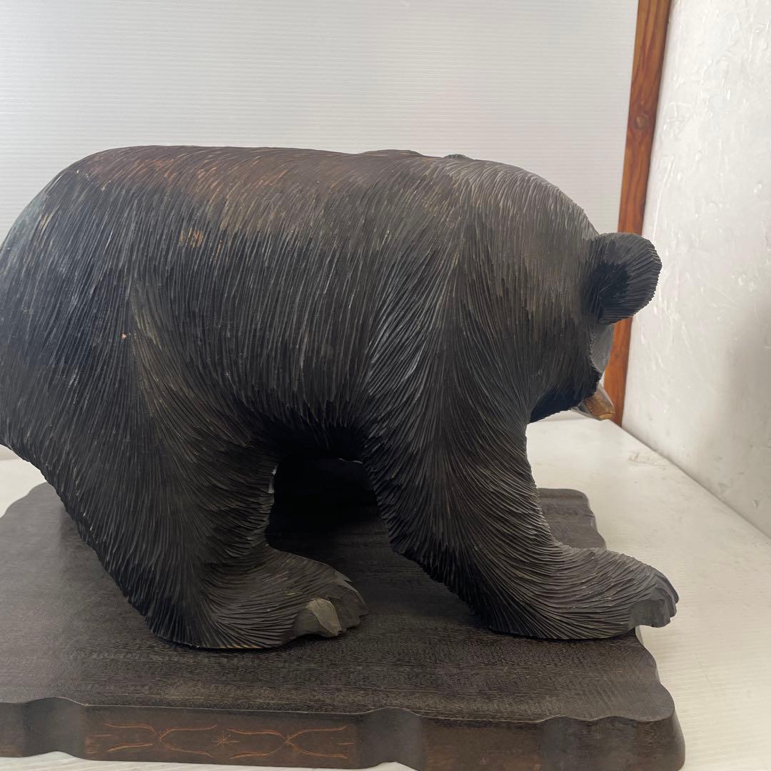 熊木彫彫刻　アイヌ作　大型