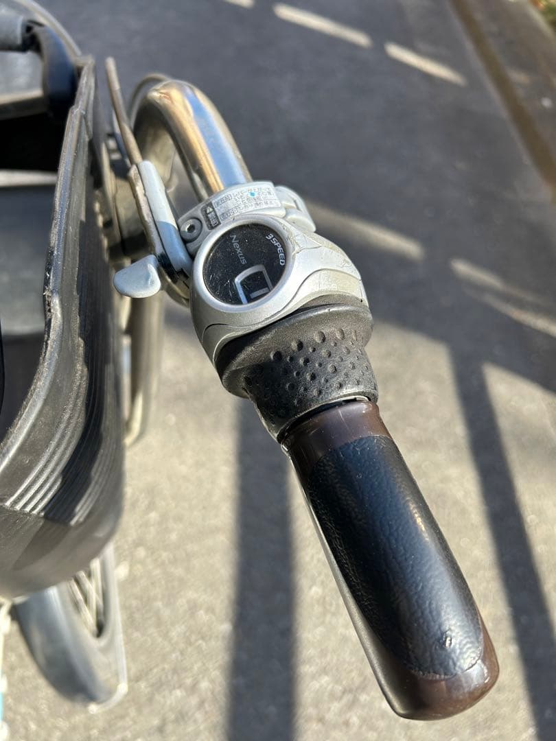 子供乗せ自転車ブリヂストン2人乗り20インチ 白　内装3段変速