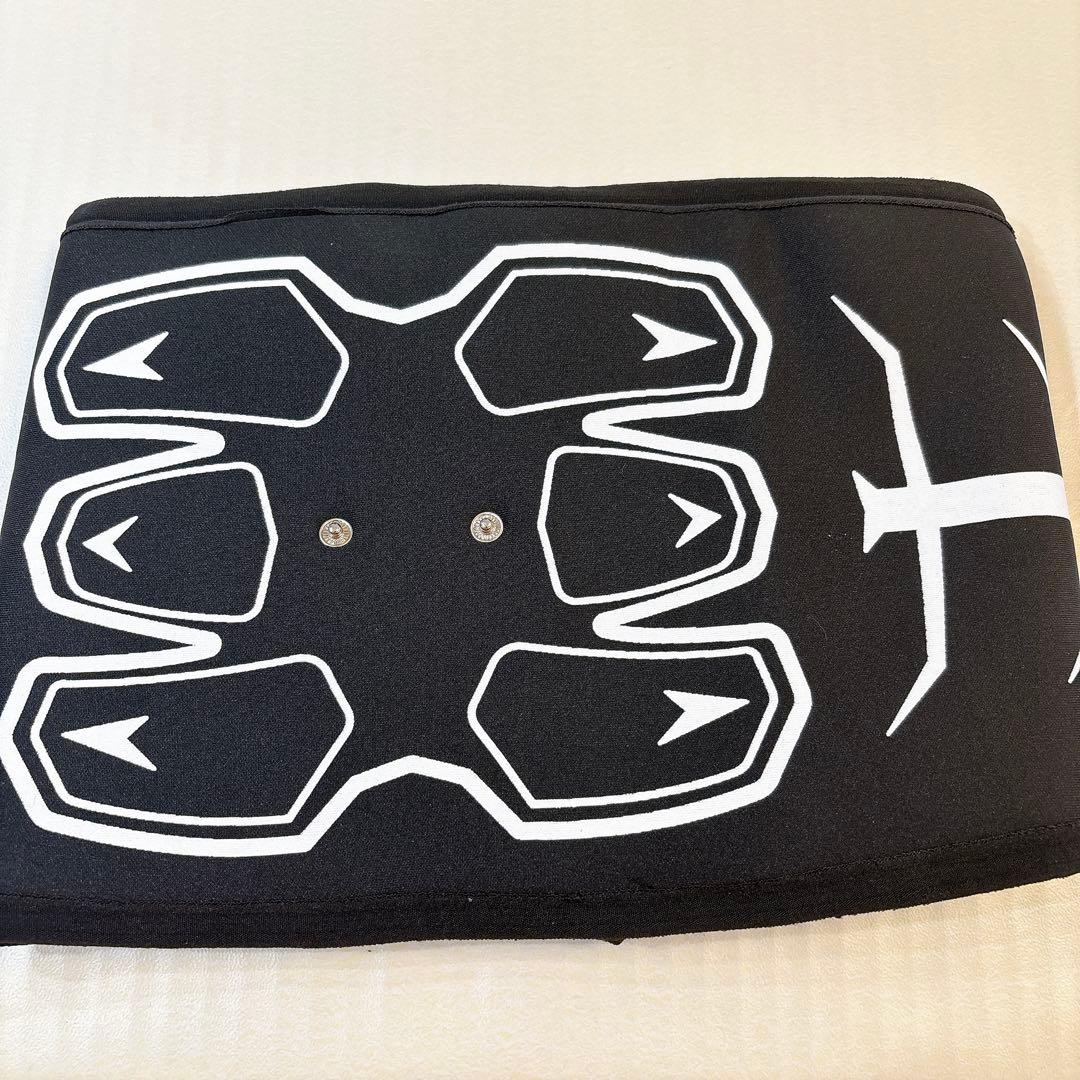 EMS 腹筋 ベルト 筋トレ 男女兼用 腹筋 パッド 簡単 水洗い ブラック