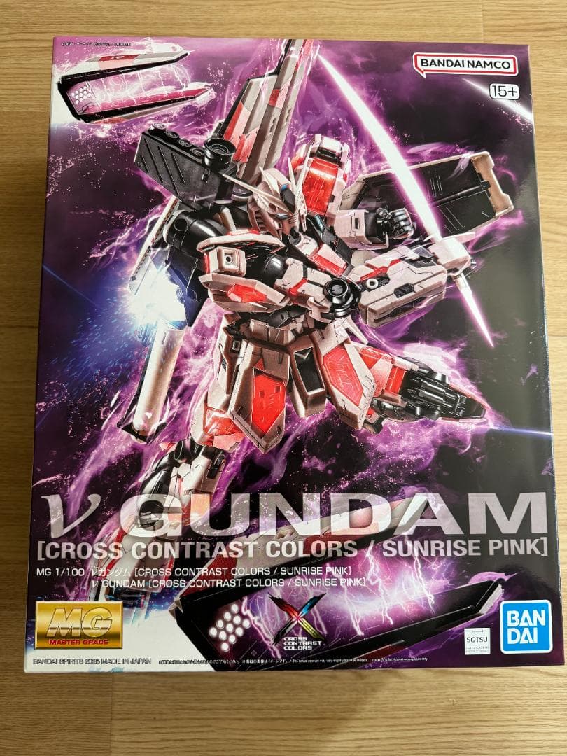 新品 MG 1/100 RX-93 νガンダム 朝焼けピンク 朝霞粉