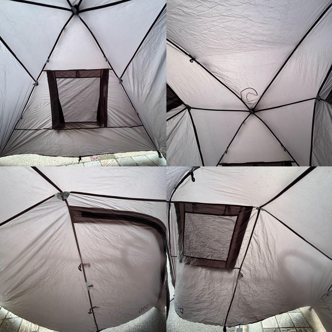 DOD BIKE IN ライダーズバイクインテント グレー　ソロキャンプ