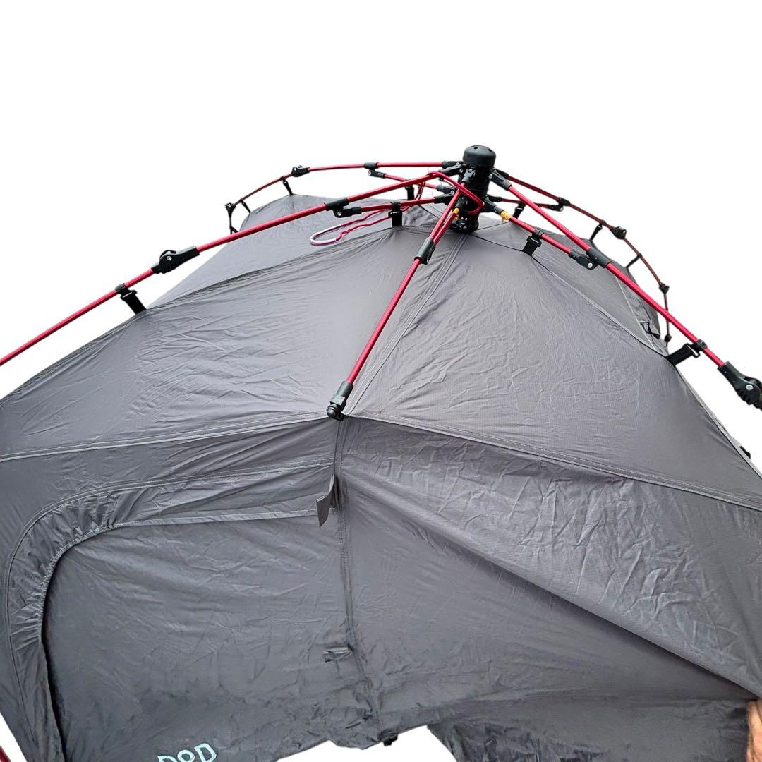 DOD BIKE IN ライダーズバイクインテント グレー　ソロキャンプ
