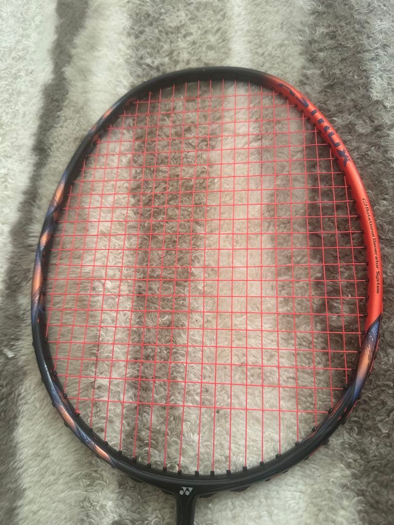 バドミントンラケット ブラック/オレンジ