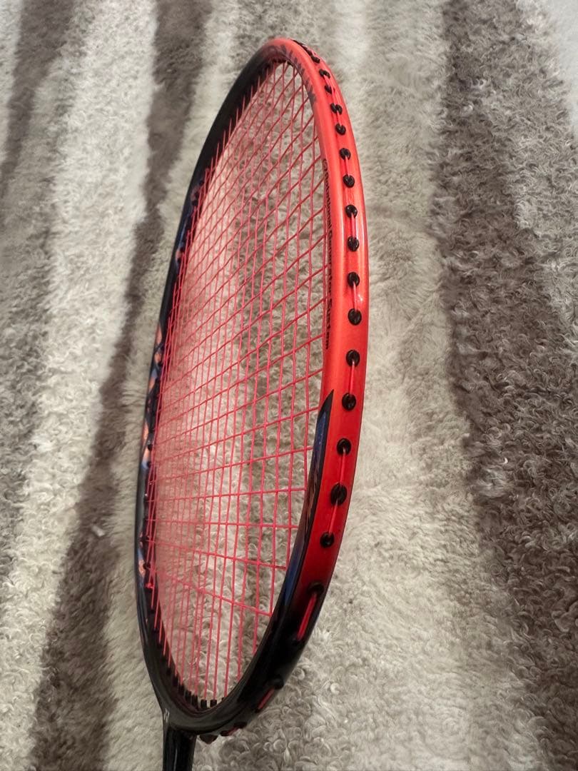 バドミントンラケット ブラック/オレンジ