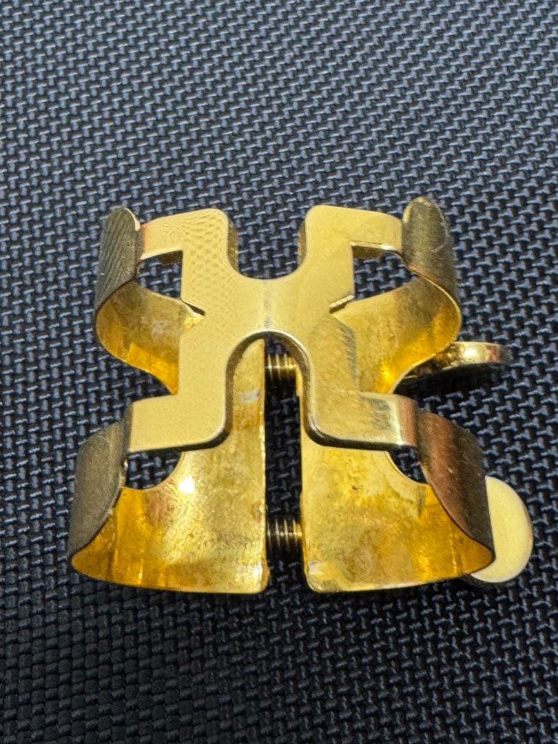 ハリソン　テナーサックス　リガチャー 金メッキ