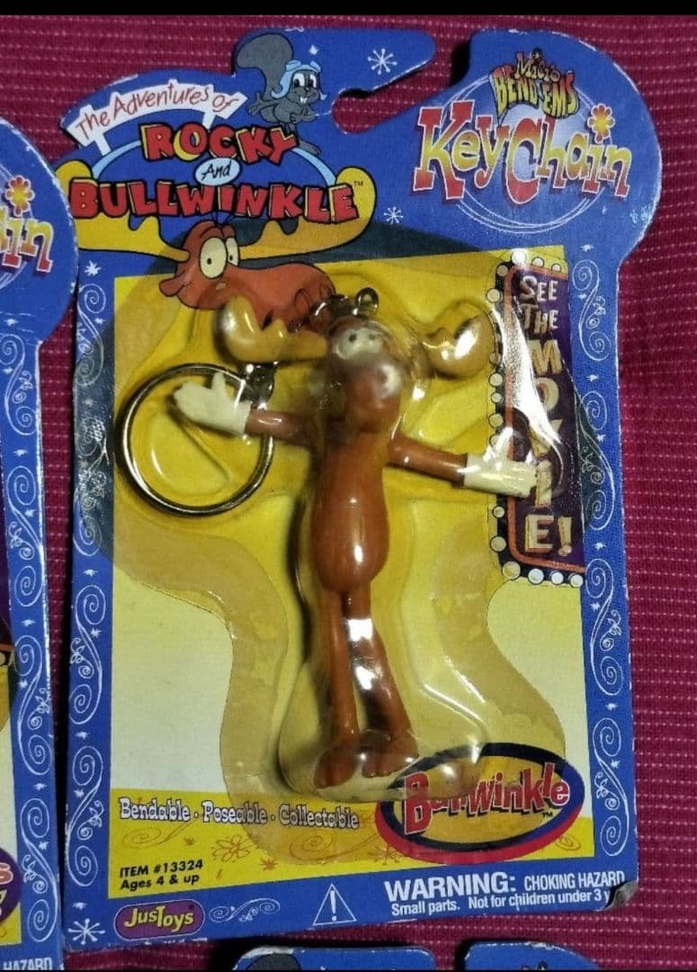 ヴィンテージトイ　ロッキーとブルウィンクルの大冒険　キーホルダー