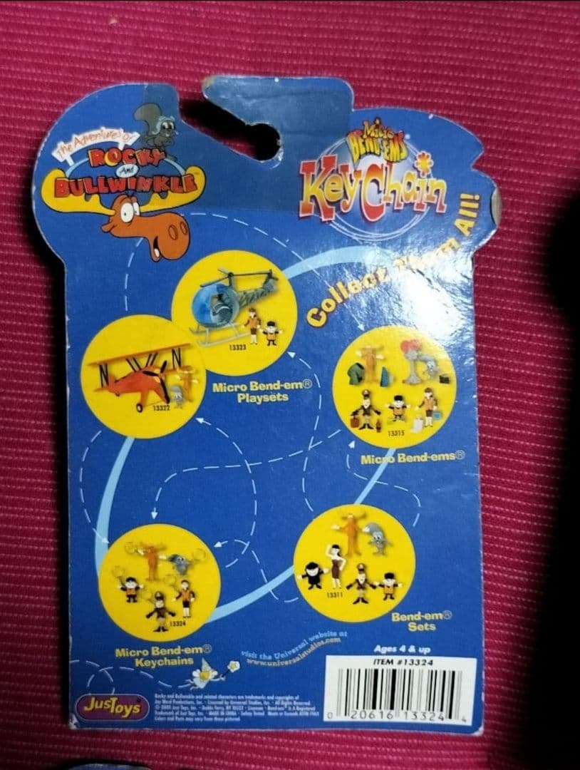 ヴィンテージトイ　ロッキーとブルウィンクルの大冒険　キーホルダー