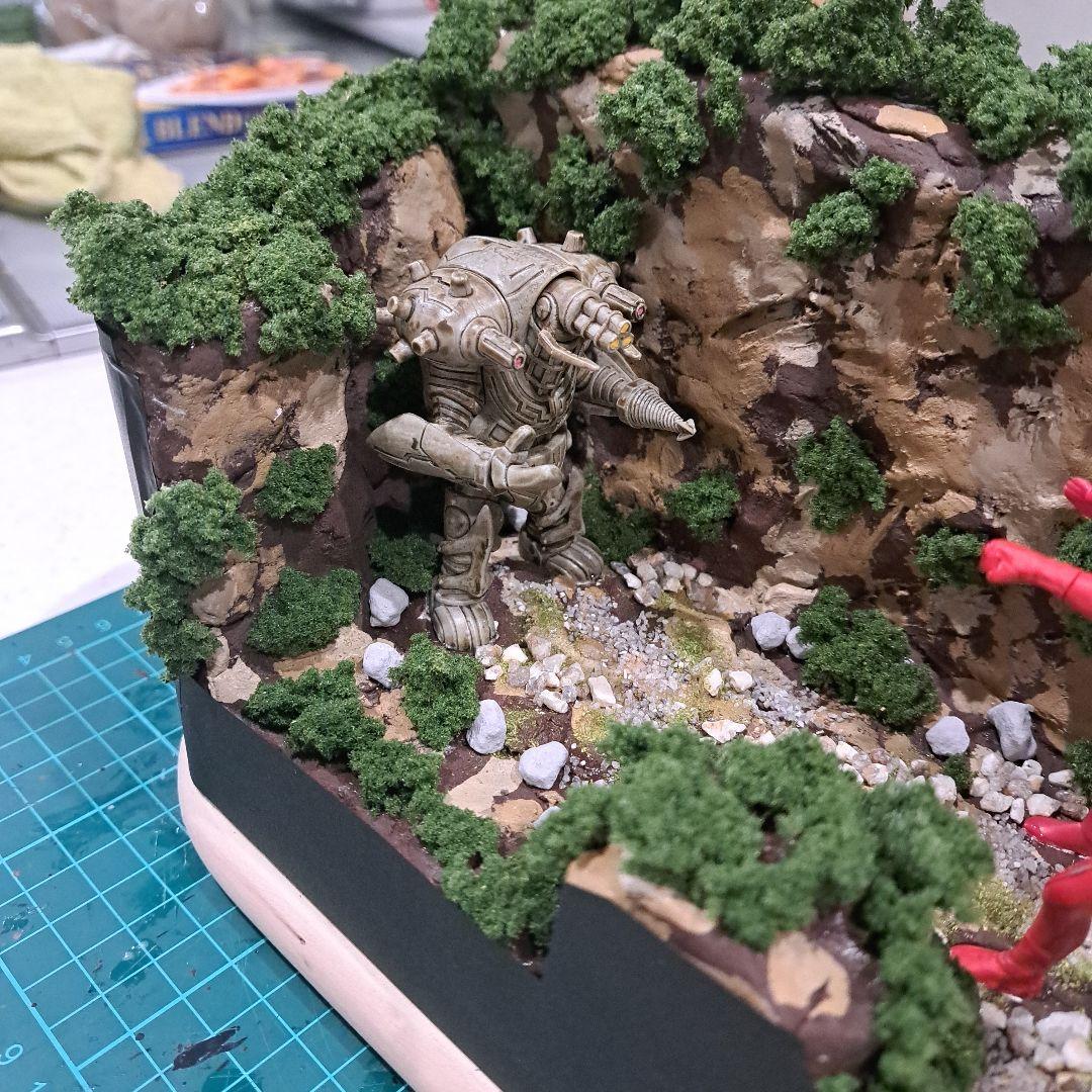 ジオラマ ウルトラマンメビウス・セブン 対 インペライザー