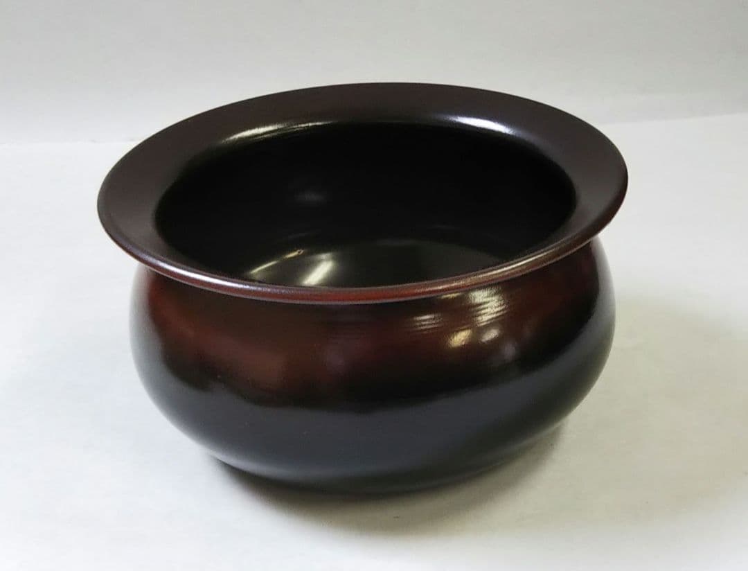 茶道具 建水 唐銅 袋型 腰黒 新品