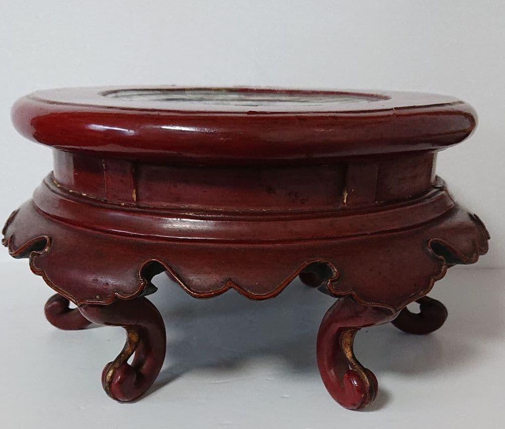 唐物花台 天啓赤絵 中国漆器