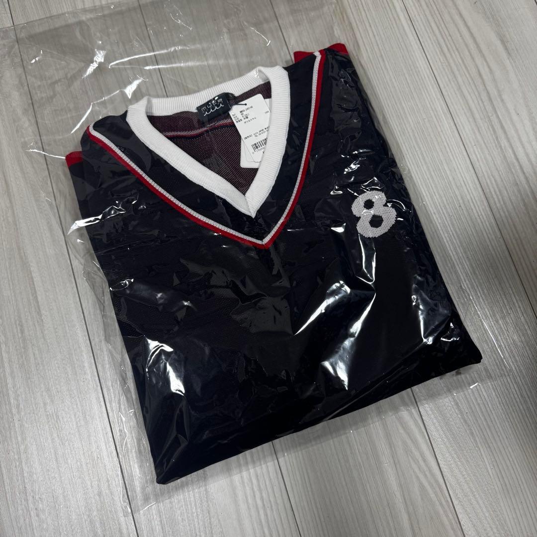 完売品 ムータマリン Vネック カレッジニット プルオーバー