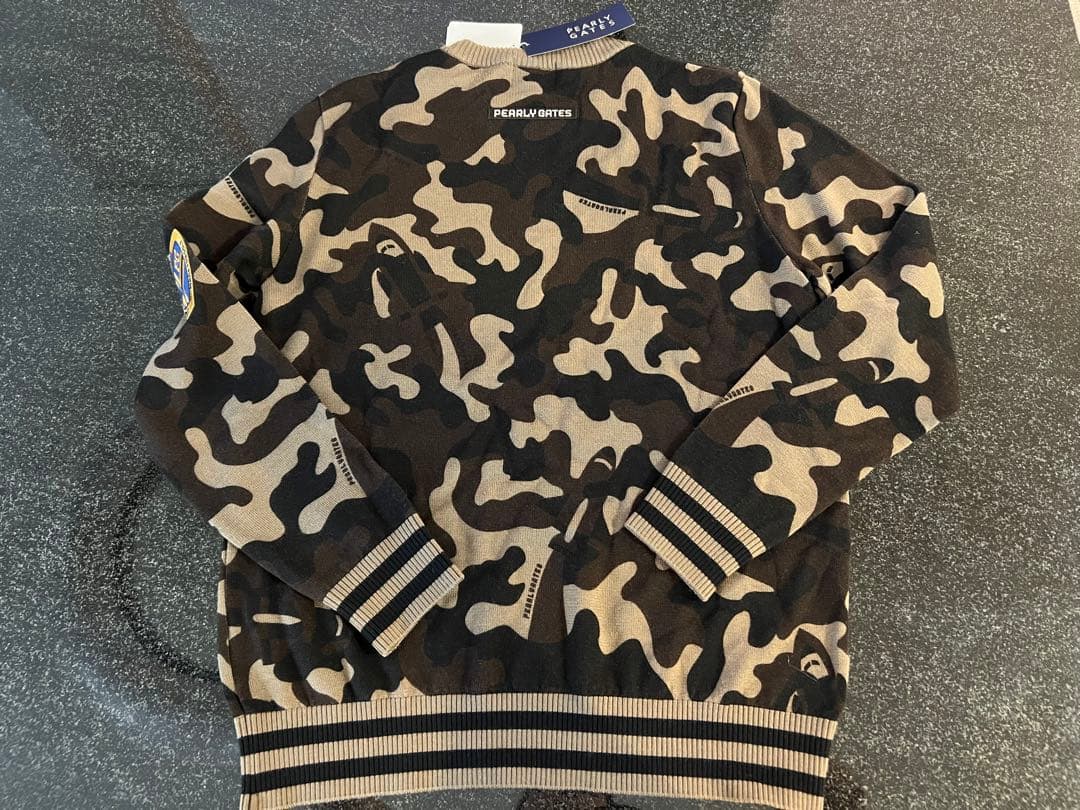 パーリーゲイツ　迷彩ニット　メンズ
