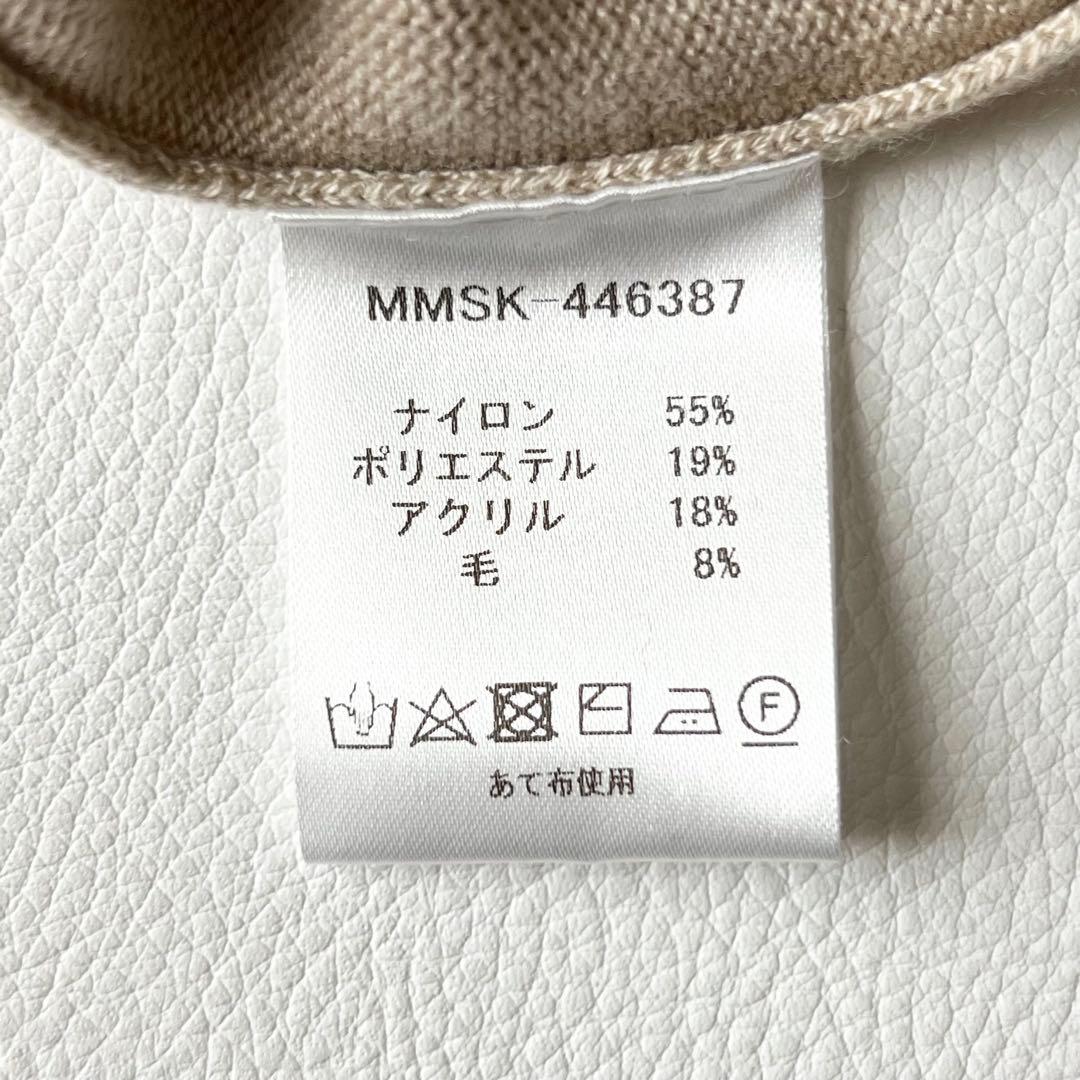 3260【美品】ムータマリン　クルーネックニット エンボスアンカー 薄手