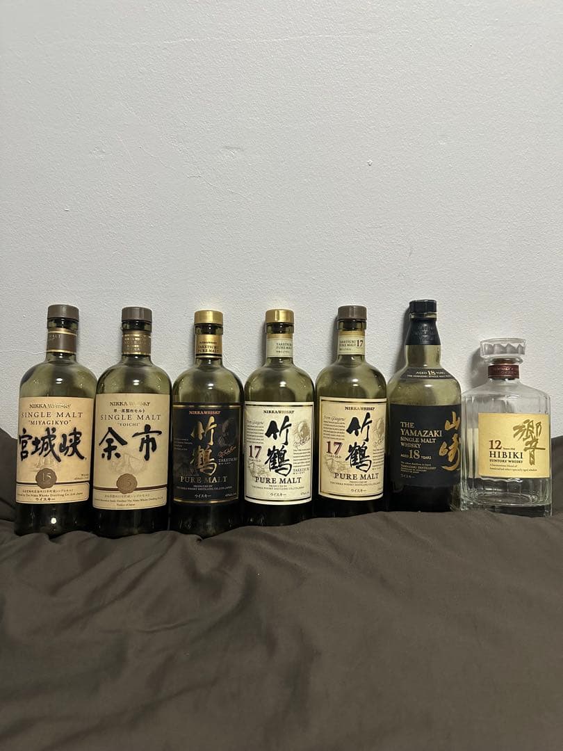 ウイスキー　空瓶　7本セット