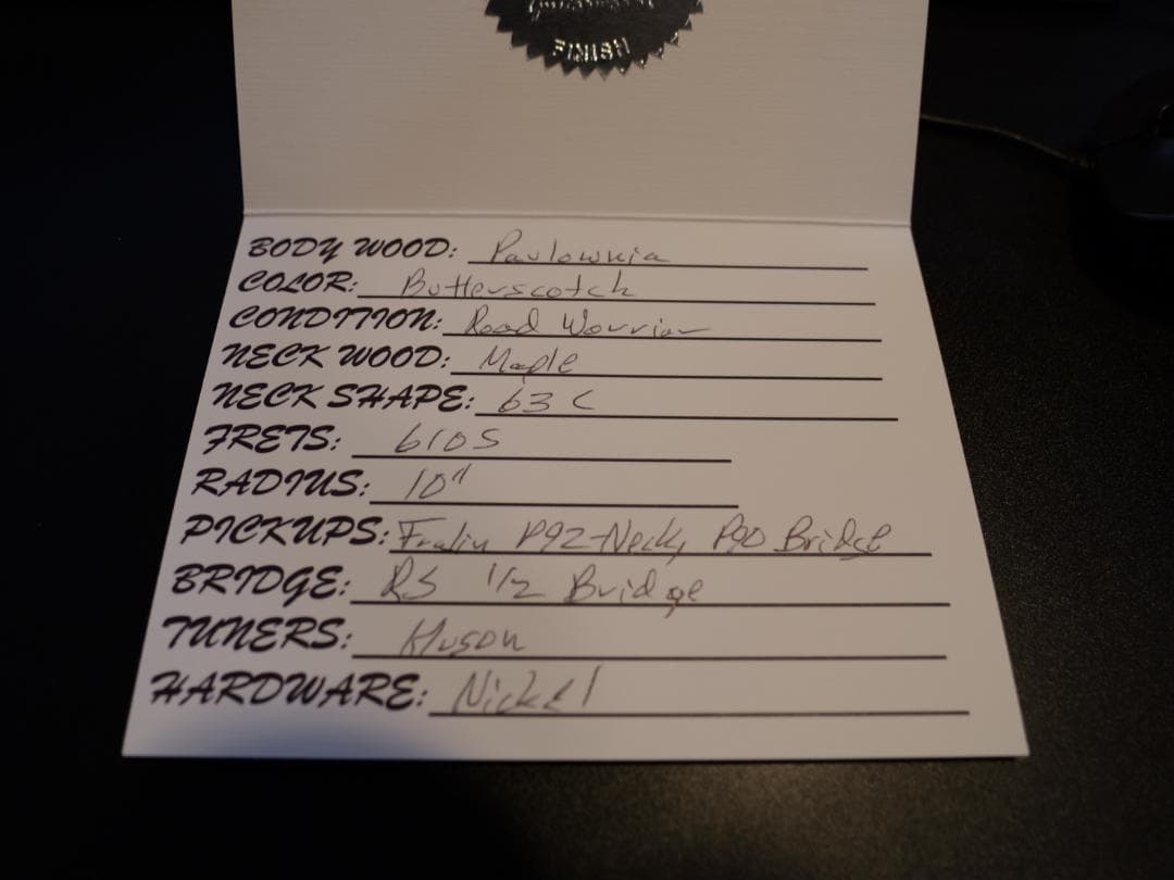 ギター RS Guitarworks Workhorse Special