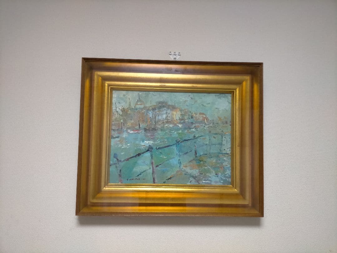 油絵 運河【アムステルダム⠀】