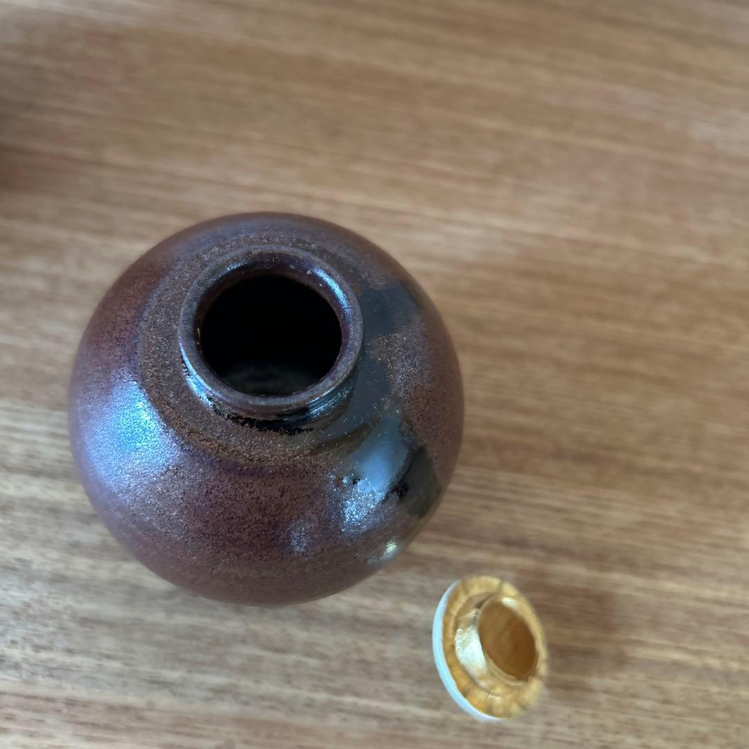 笹田有祥　模珠光文琳茶入　茶道具