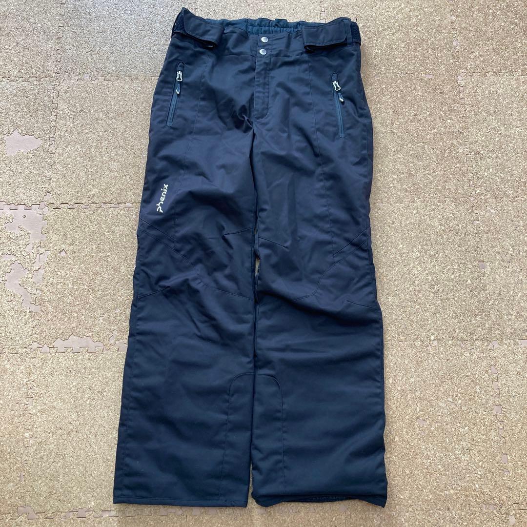 【美品】フェニックスphenixスキーウェア ダウンジャケット上下Sメンズ赤×黒