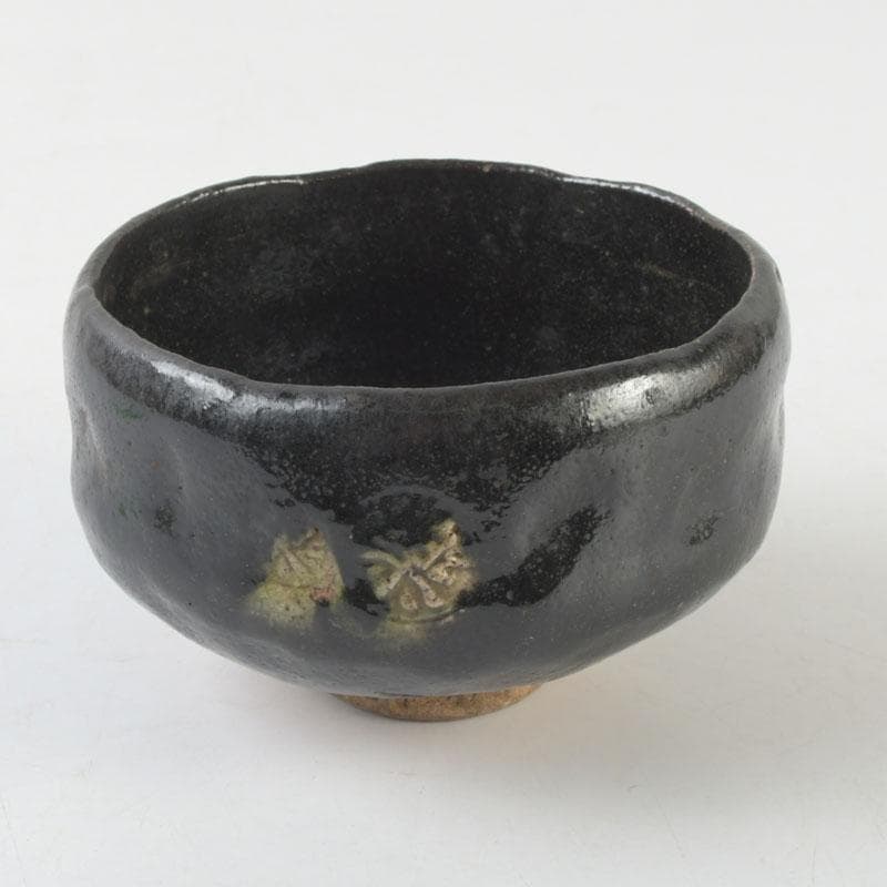 茶道具　楽吉左衛門　黒楽数印茶碗　V　9668