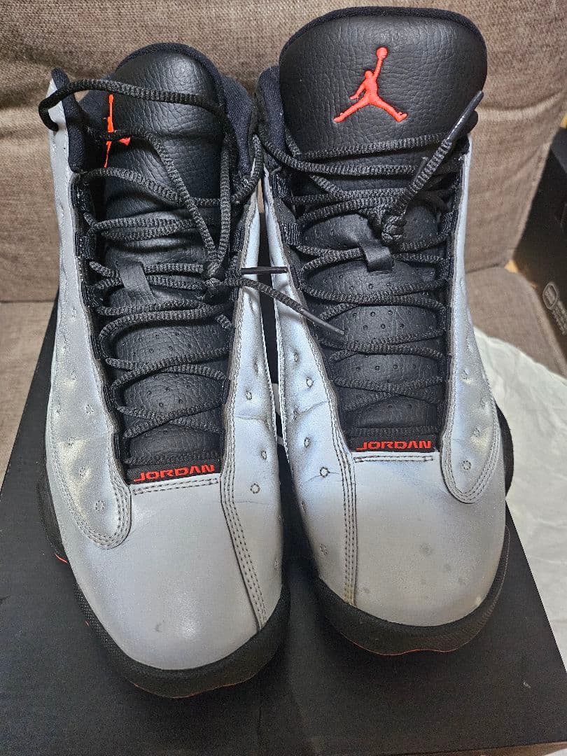 Air Jordan 13 Retro グレー/ブラック/レッド 10