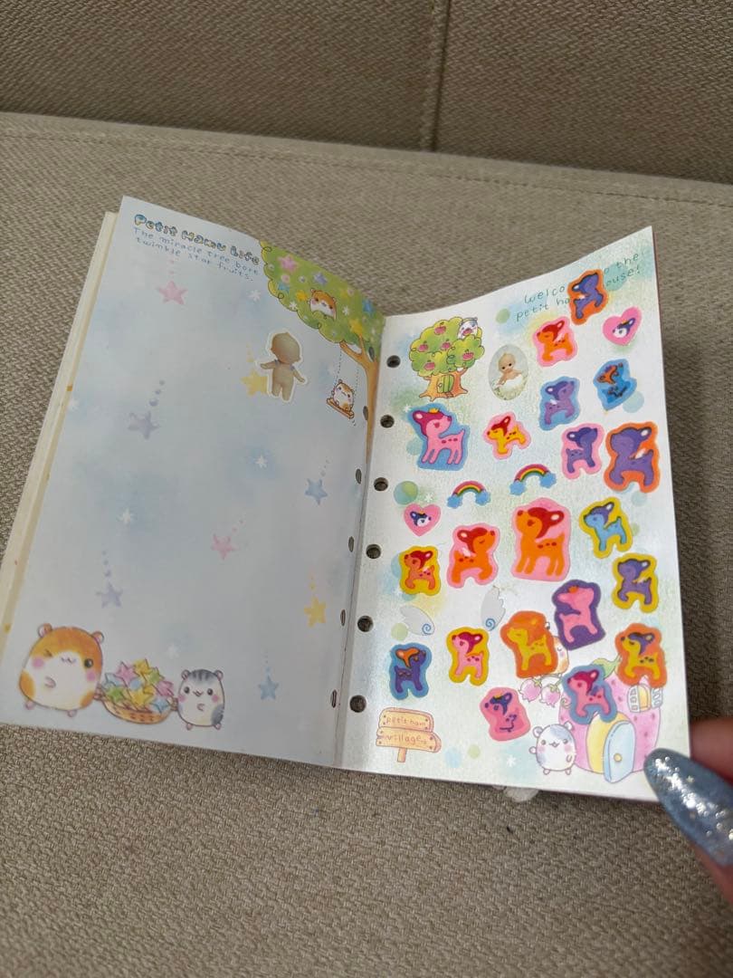 平成レトロ　シールブック　シール帳　ハムスター　当時品　クーリア