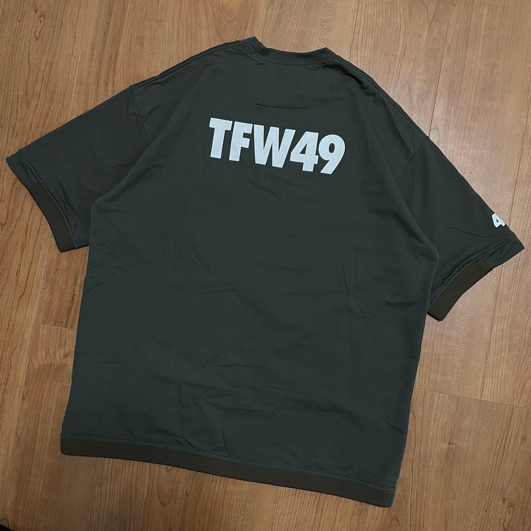 TFW49 Tシャツ XL グレー　カーキ　スウェット　junhashimoto