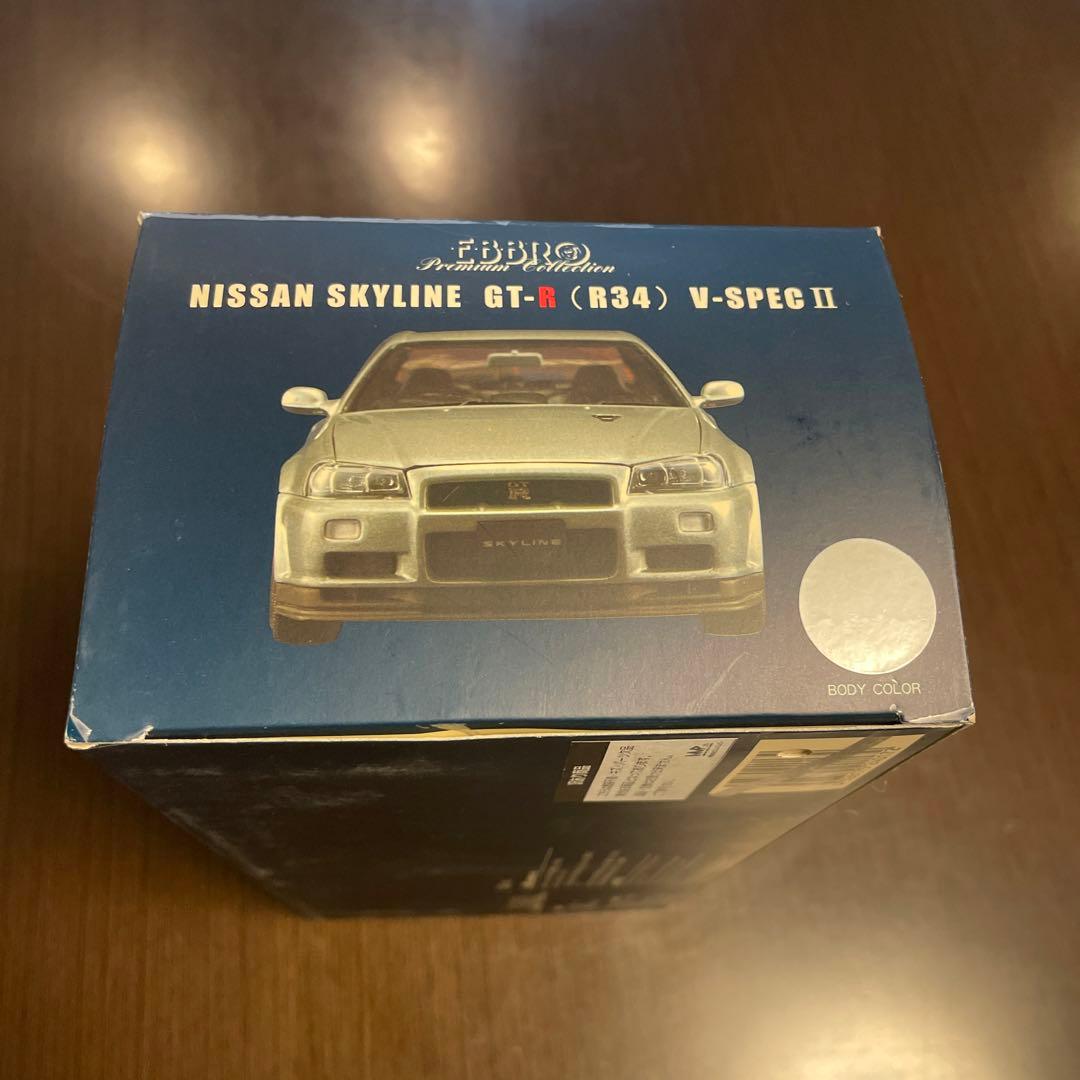 激レア品 エブロ SKYLINE GT-R R34 V-SPECⅡ 1/24