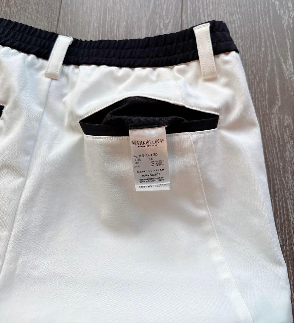 【美品】MARK&LONA パンツ ボトムス 白 CODE スウェット
