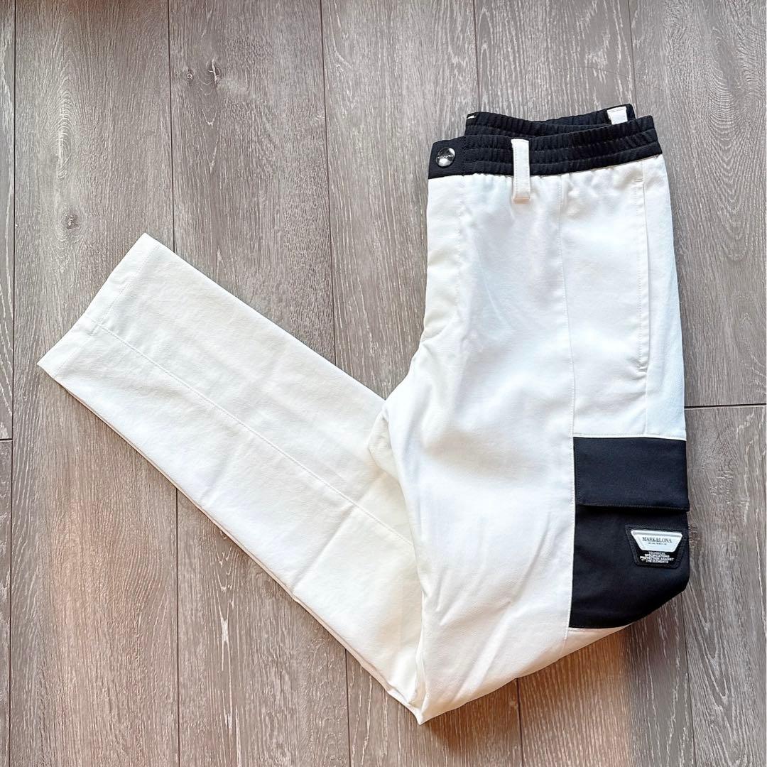 【美品】MARK&LONA パンツ ボトムス 白 CODE スウェット