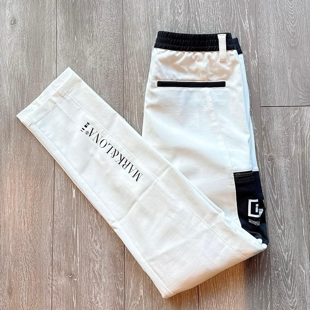【美品】MARK&LONA パンツ ボトムス 白 CODE スウェット