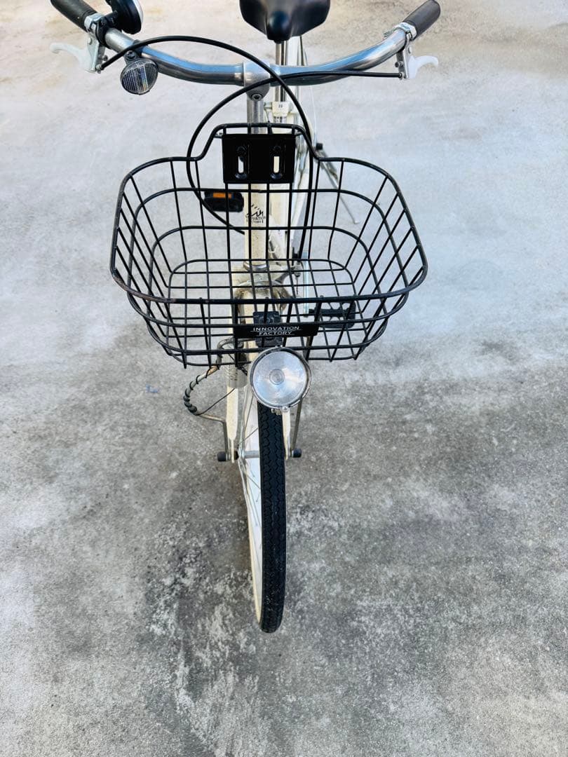 福岡発 白系 自転車 軽量 通学 通勤 家庭用 22インチ ママチャリ