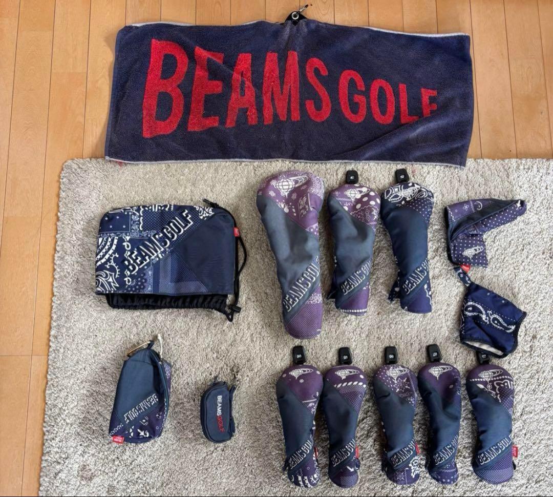 BEAMS GOLF キャディバッグ ネイビー
