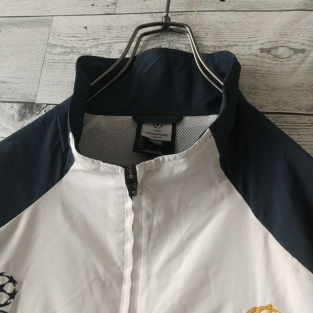 希少☆アディダス レアルマドリード 刺繍 CL仕様 ナイロンジャケット XO