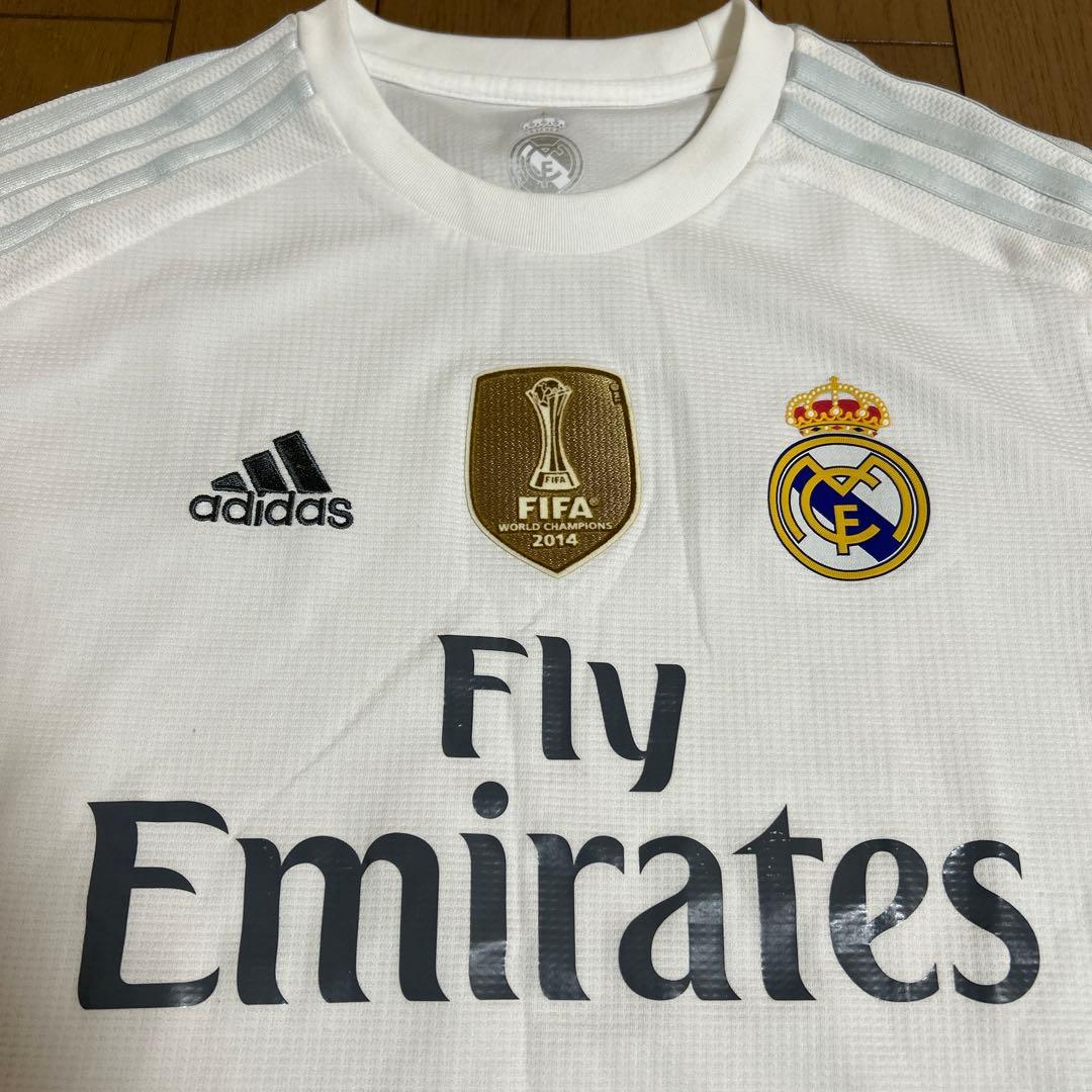 希少 レアル・マドリード 金ワッペン RMCF メッシュ切替 M スペイン購入