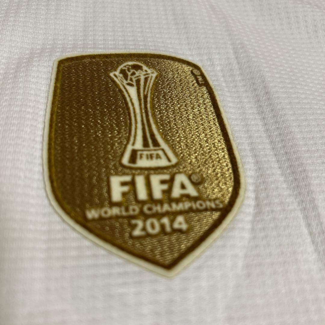 希少 レアル・マドリード 金ワッペン RMCF メッシュ切替 M スペイン購入