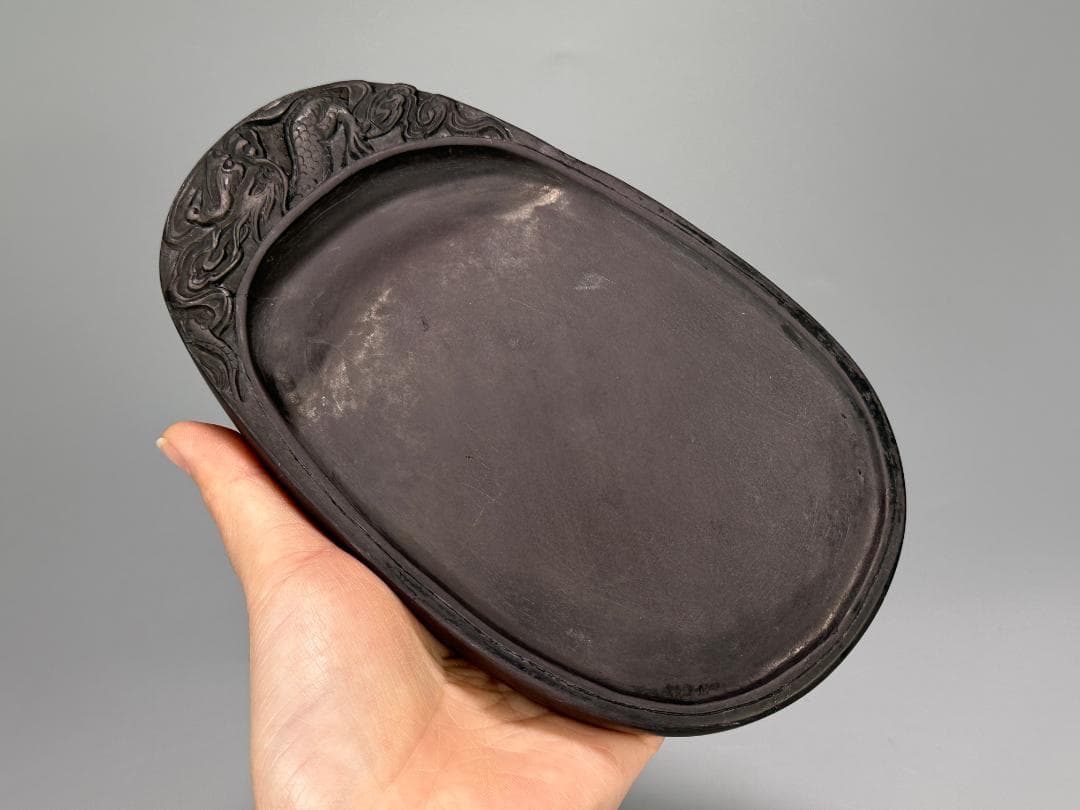 中国美術　書道具　文房具　硯　古硯　龍文端渓硯　唐物　古物