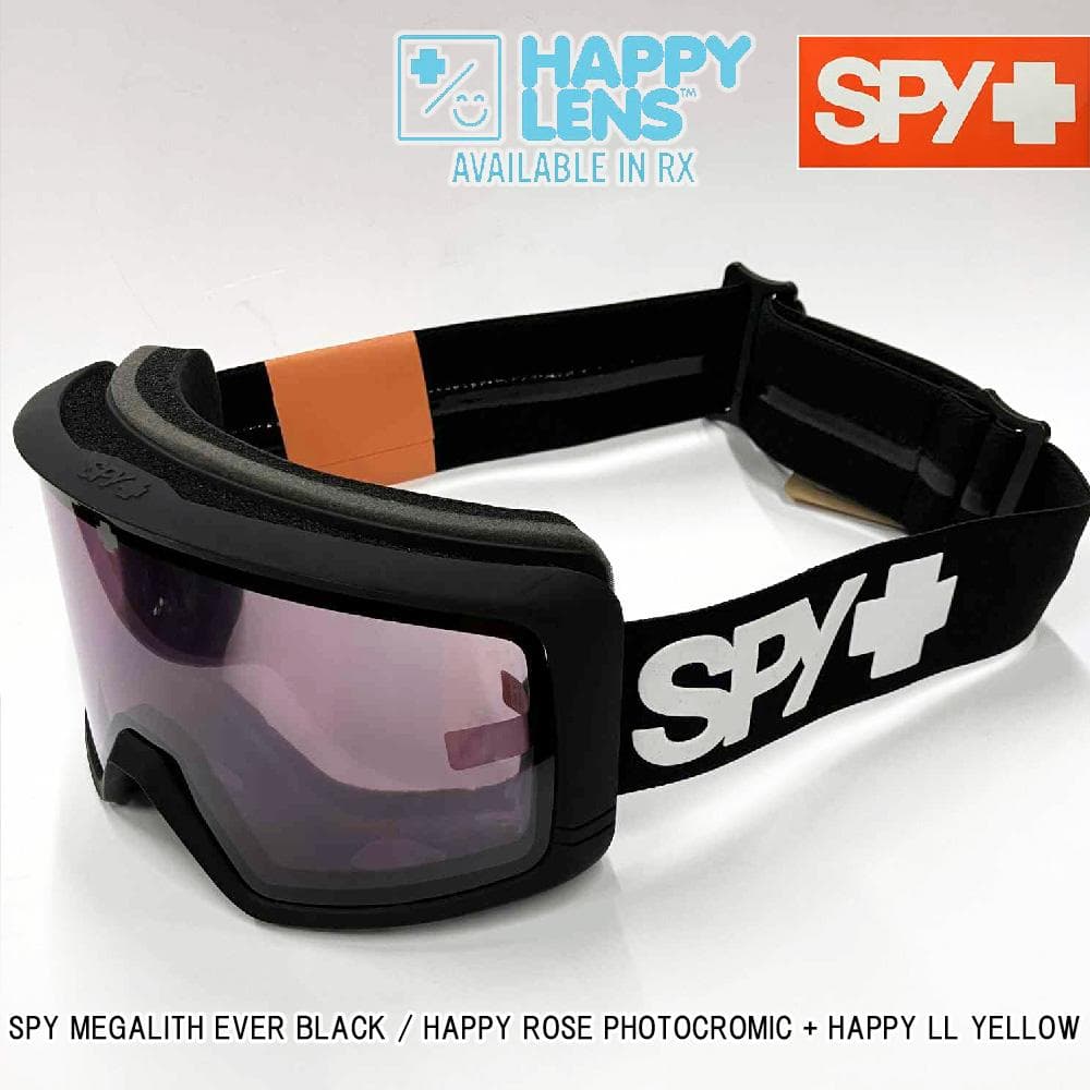 【新品】25-26 SPY MEGALITH EVER BLACK 調光レンズ