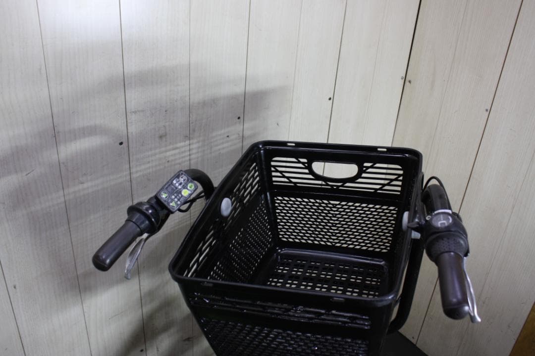 電動アシスト自転車 グリーン 2バスケット付き