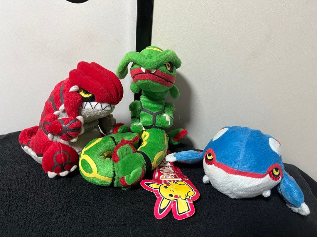 ポケモンぬいぐるみ　ポケドール　グラードン、カイオーガ、レックウザ