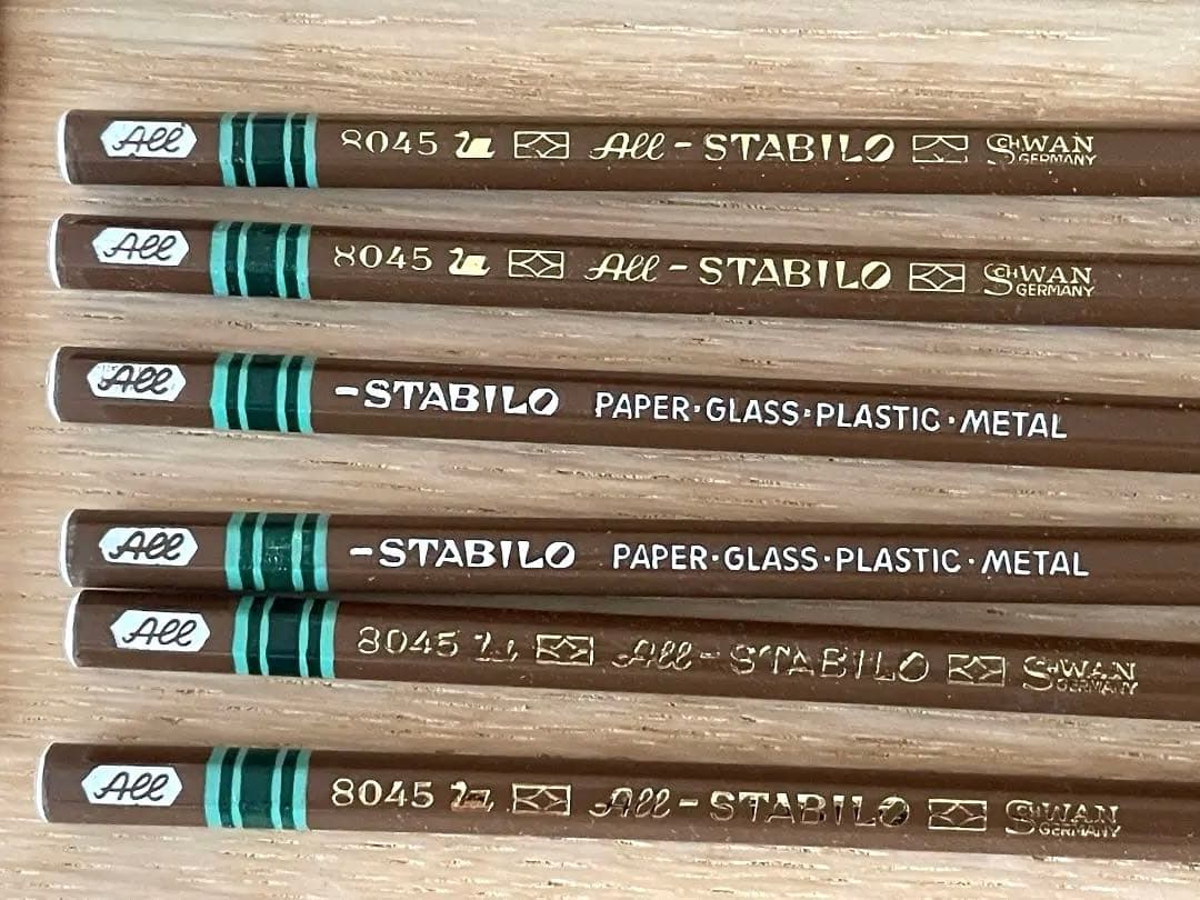 STABILO ALL 8045 鉛筆 ブラウン 1ダース 1950s 60s